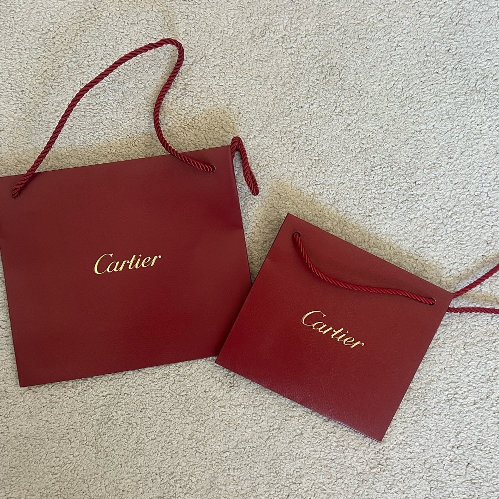 Cartier Large and Small Shopping Bag
